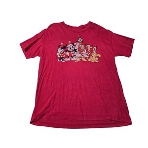 Disney x AE red Mickey and Friends graphic tee classic cartoon shirt‎ men's M